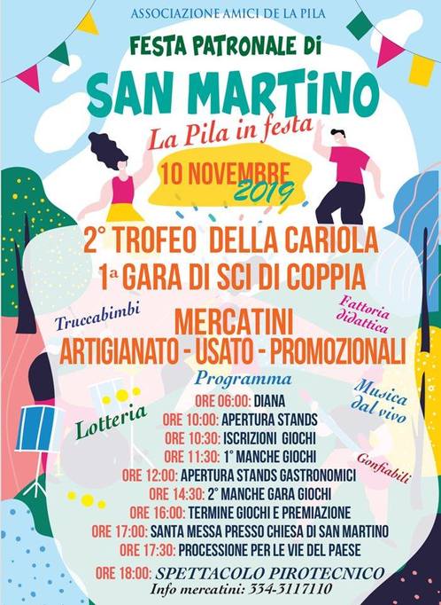 DOMENICA , FESTA PADRONALE DI SAN MARTINO A LA PILA